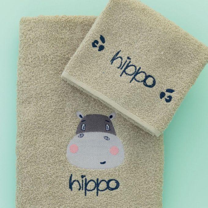 Σετ Παιδικές Πετσέτες Kids Bath HIPPO