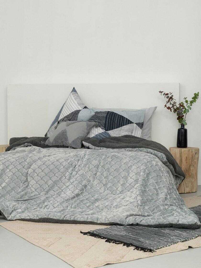 Κουβερτοπαπλωμα Μονό 160x240 DIONE GREY
