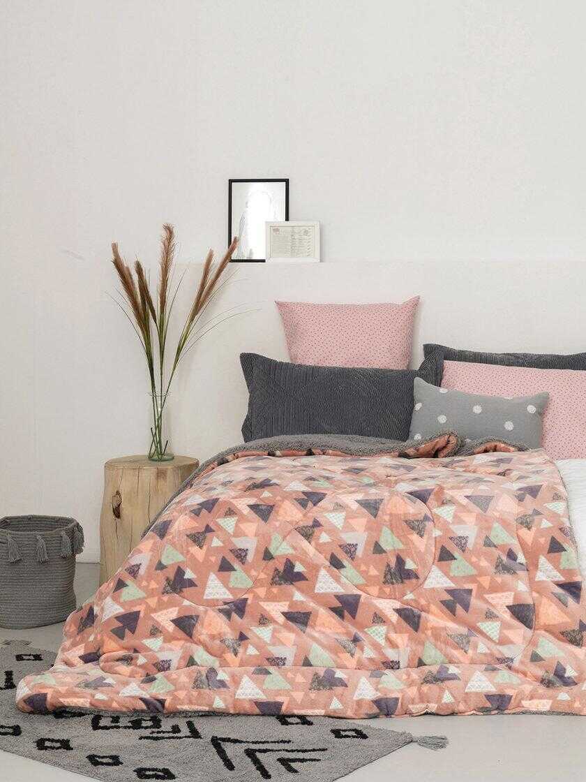 Κουβερτοπαπλωμα Υπέρδιπλο 220x240 BLAKE PINK