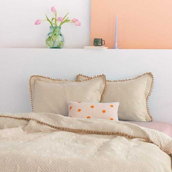Σετ Κουβερλί υπέρδιπλο 220x240 MORGAN CREME