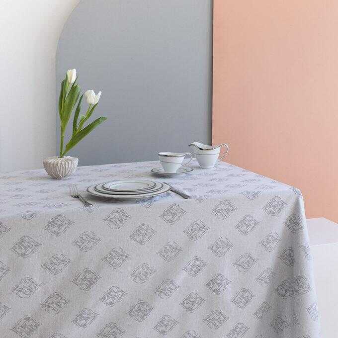 Τραπεζομάντηλο Αλεκιαστο Formal Dinner 175x260 FTERI GREY