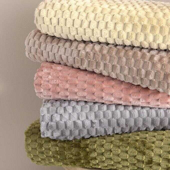 Κουβέρτα Fleece 160x220 ASTER CREME CREME