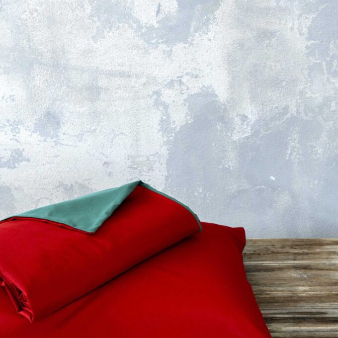 Σετ Παπλωματοθήκη Υπέρδιπλη Abalone - Red / Green