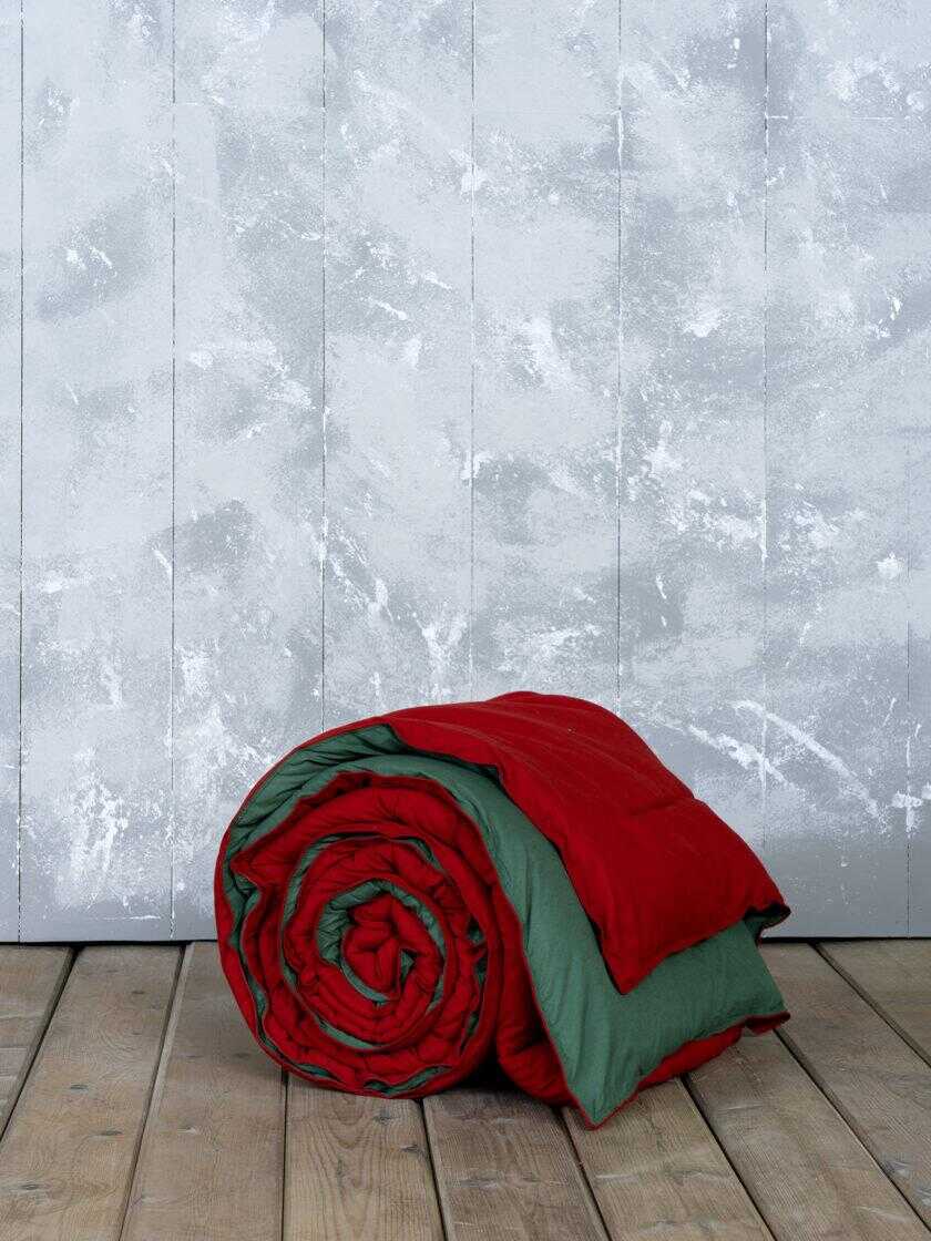 Πάπλωμα Μονό 160x240 Abalone - Red / Green