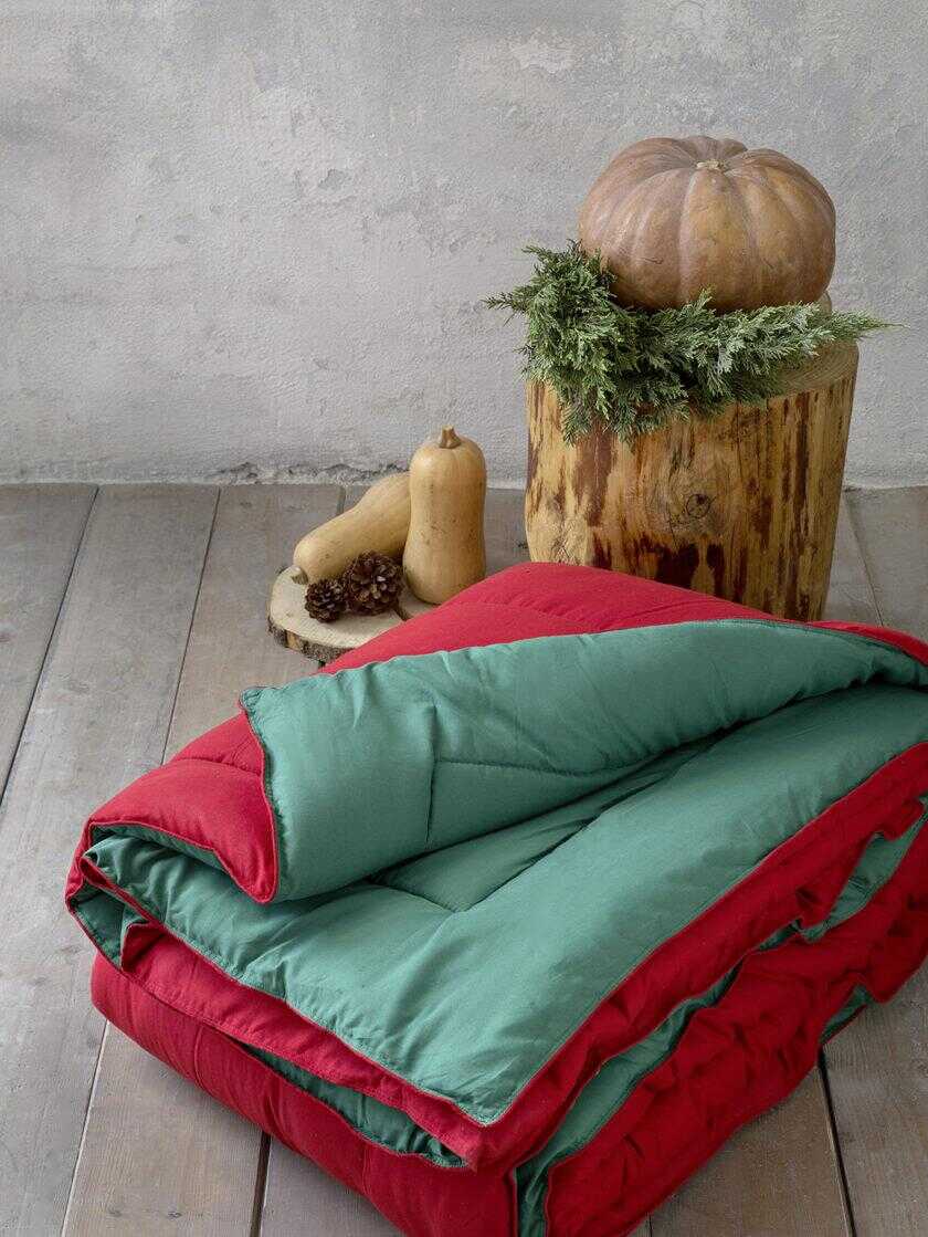 Πάπλωμα Μονό 160x240 Abalone - Red / Green