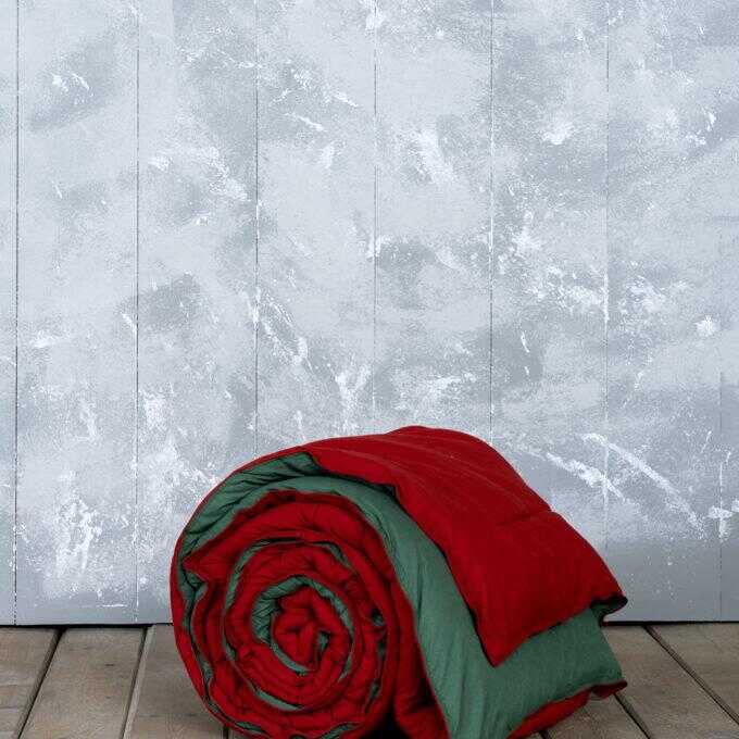 Πάπλωμα Υπέρδιπλο 220x240 Abalone - Red / Green