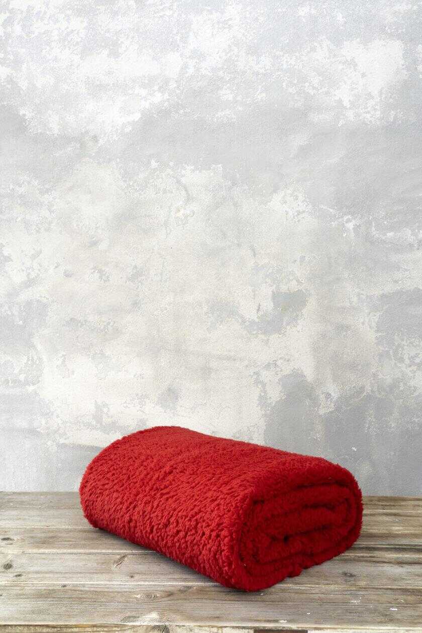 Κουβέρτα Μονή 150x220 - Manta Red