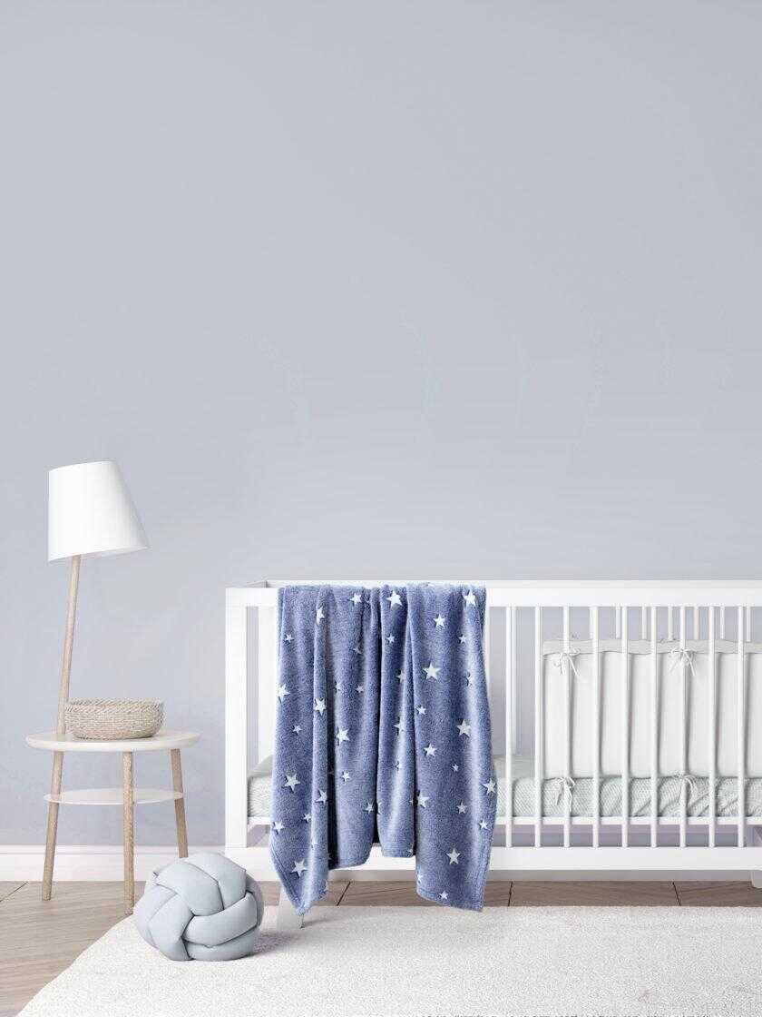 Κουβέρτα Λίκνου 80x110 - Glow Star Blue