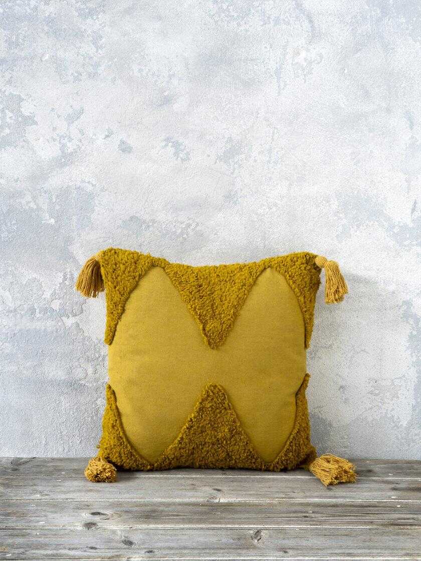 Διακοσμητικό μαξιλάρι 45x45 - Amadeo Mustard Beige