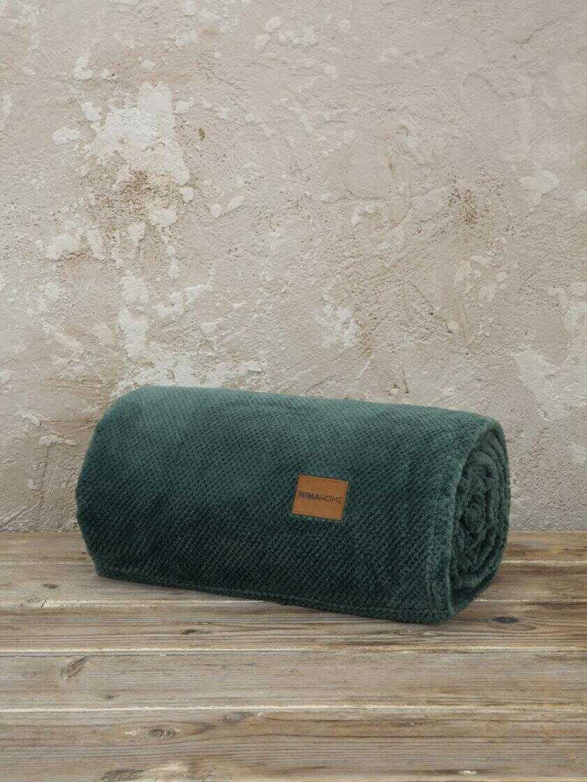 Κουβέρτα καναπέ Jacquard 130x170 - Mellow Green