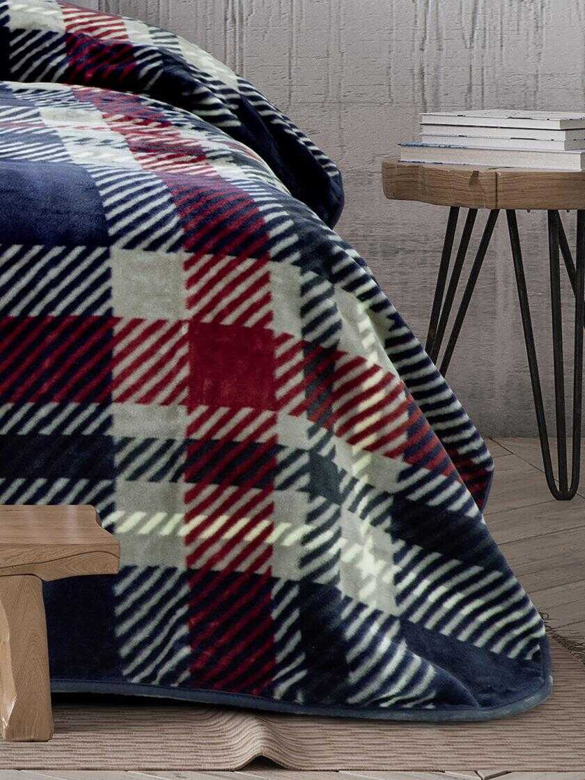 Κουβέρτα Βελουτέ Υπέρδιπλη 220x240 - Colin