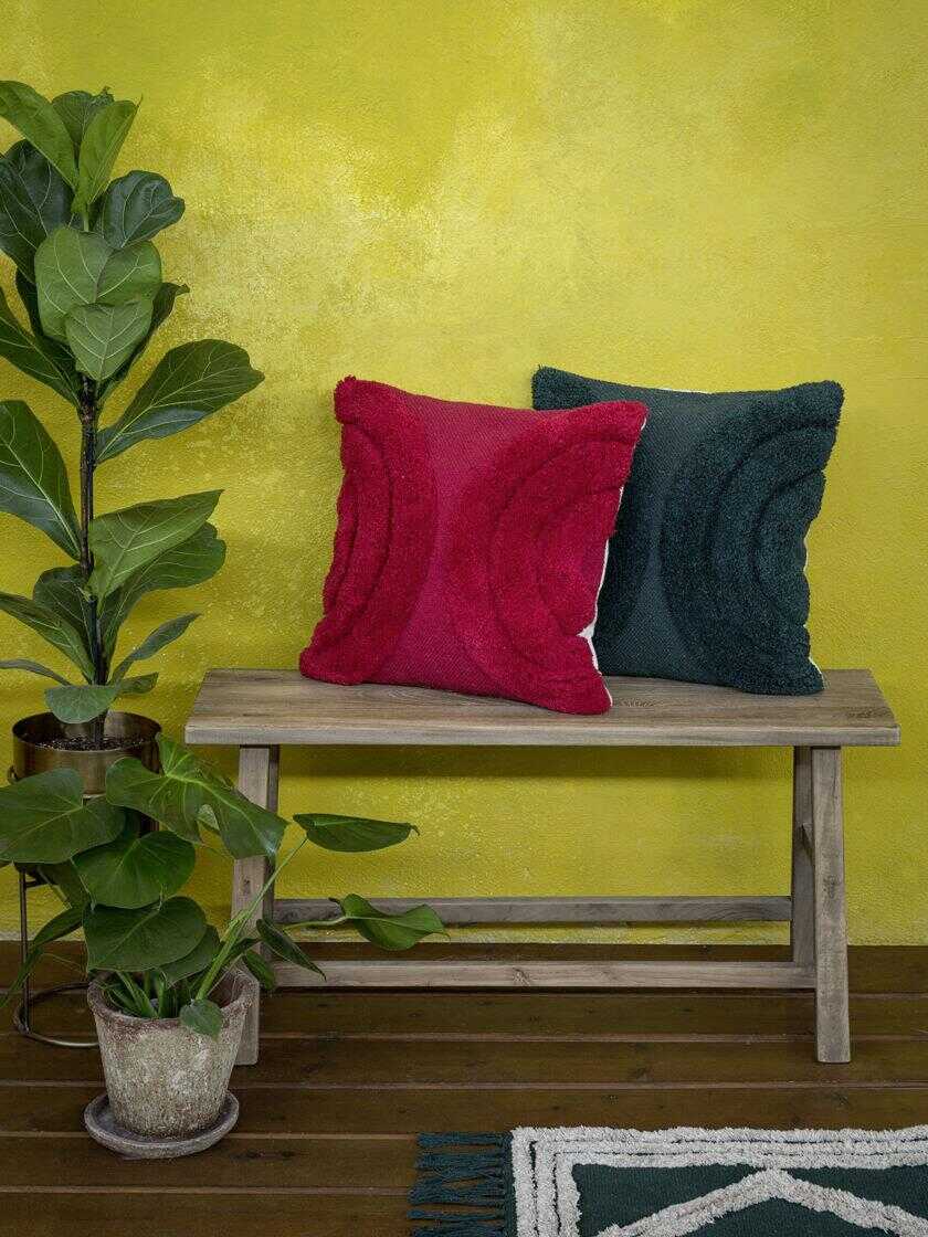 Διακοσμητικό μαξιλάρι 45x45 - Hanna Dark Green