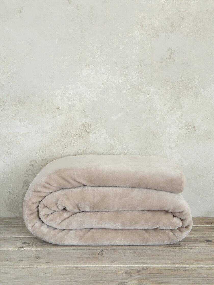 Κουβέρτα Βελουτέ Γίγας 240x260 Coperta - Nude