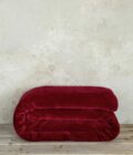 Κουβέρτα Βελουτέ Μονή 160x220 Coperta - Red