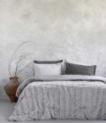 Κουβέρτα/Πάπλωμα Υπέρδιπλο 220x240 - Velure Light Gray
