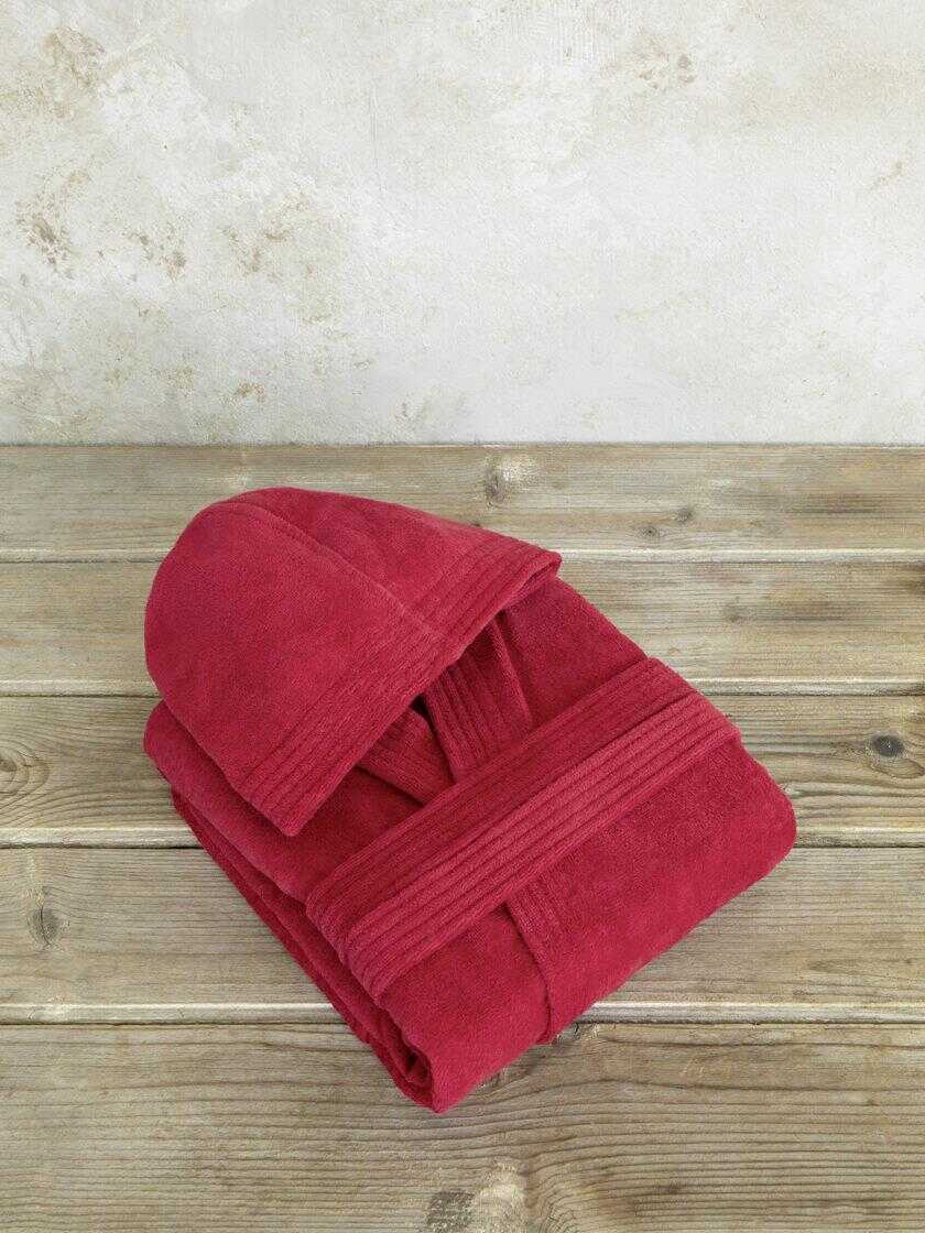 Μπουρνούζι με κουκούλα Zen - Extra Large - Happy Red