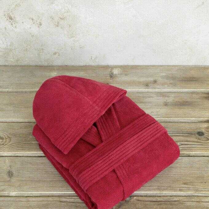 Μπουρνούζι με κουκούλα Zen - Extra/Extra Large - Happy Red