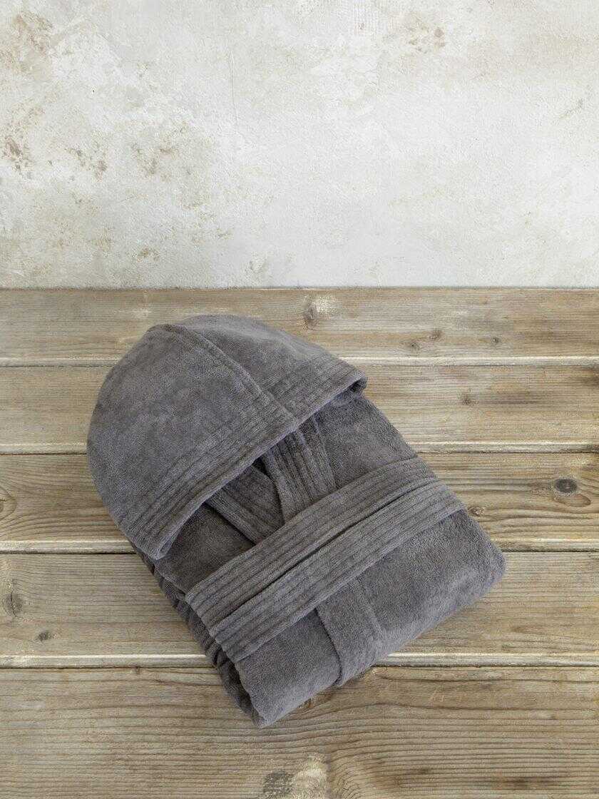Μπουρνούζι με κουκούλα Zen - Extra/Extra Large - Midnight Gray