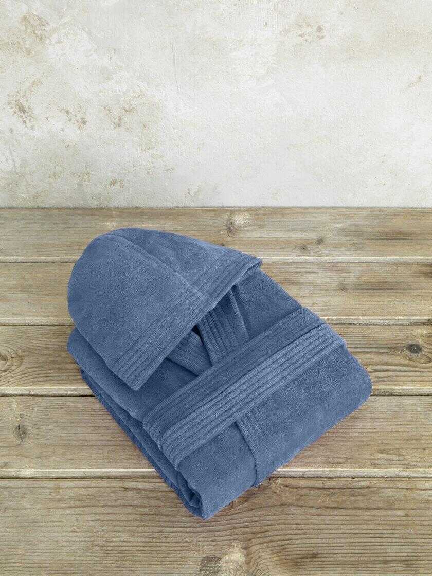 Μπουρνούζι με κουκούλα Zen - Extra/Extra Large - Shadow Blue