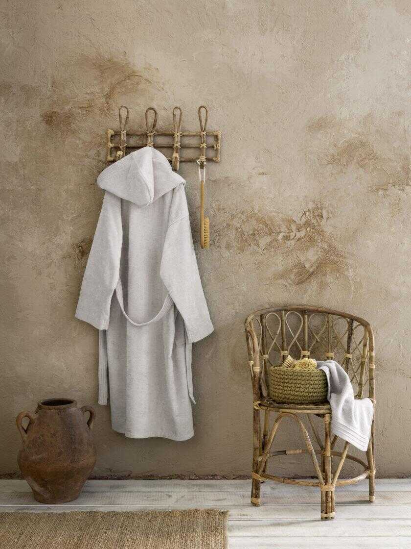 Μπουρνούζι με κουκούλα Zen - Medium - Oat Beige
