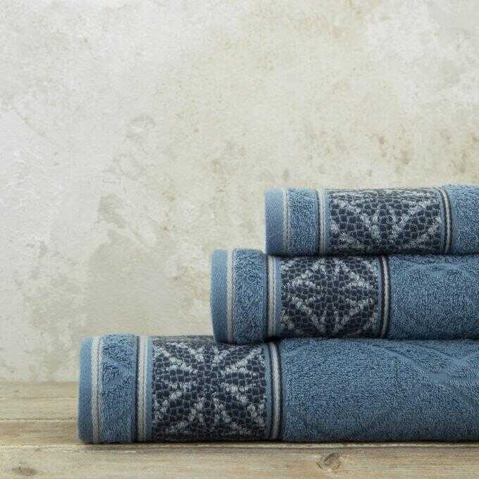 Σετ Πετσέτες (30x50 + 50x90 + 70x140) - Glamore Blue