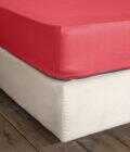 Σεντόνι Γίγας με Λάστιχο Superior Satin - Red
