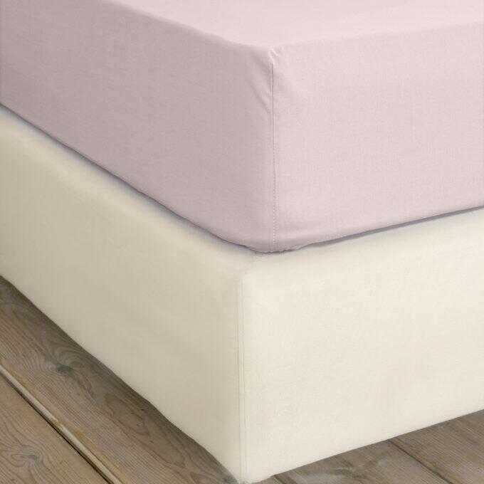 Σεντόνι Υπέρδιπλο με Λάστιχο Superior Satin - Smoked Rose