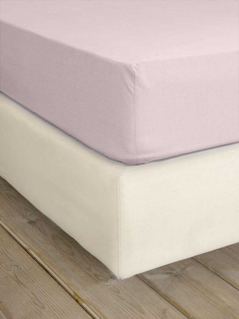 Σεντόνι Υπέρδιπλο με Λάστιχο Superior Satin - Smoked Rose
