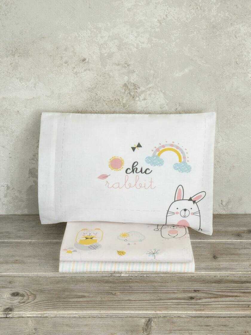 Σετ Σεντόνια Λίκνου - Chic Rabbit