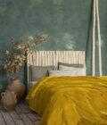 Κουβέρτα Βελουτέ Μονή 160x220 Coperta - Mustard Beige