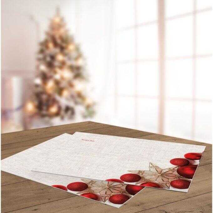 Σουπλά Χριστουγεννιάτικο 3012 45x33cm  Laser Cut Silver Saint Clair