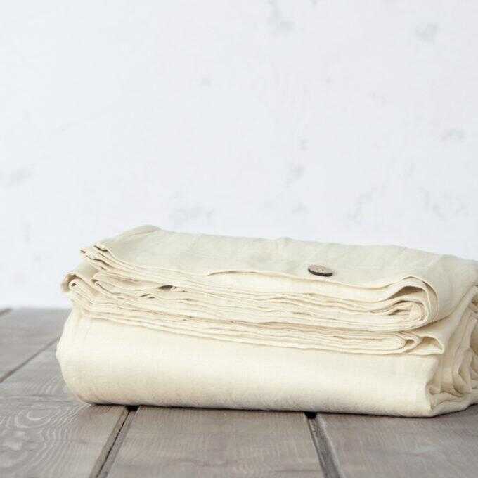 Παπλωματοθήκη Υπέρδιπλη Linen - Beige