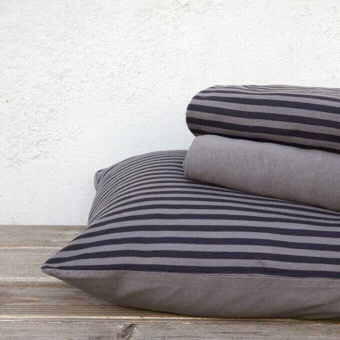 Σετ Σεντόνια Υπέρδιπλα με Λάστιχο - Suave Dark Gray