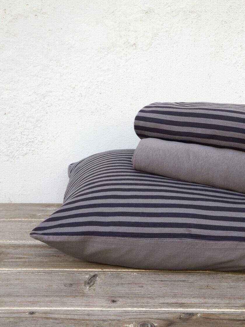 Σετ Σεντόνια Μονά με Λάστιχο - Suave Dark Gray