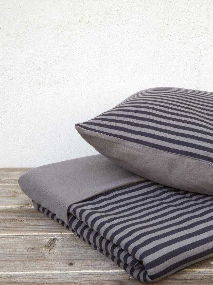 Σετ Παπλωματοθήκη Υπέρδιπλη - Suave Dark Gray
