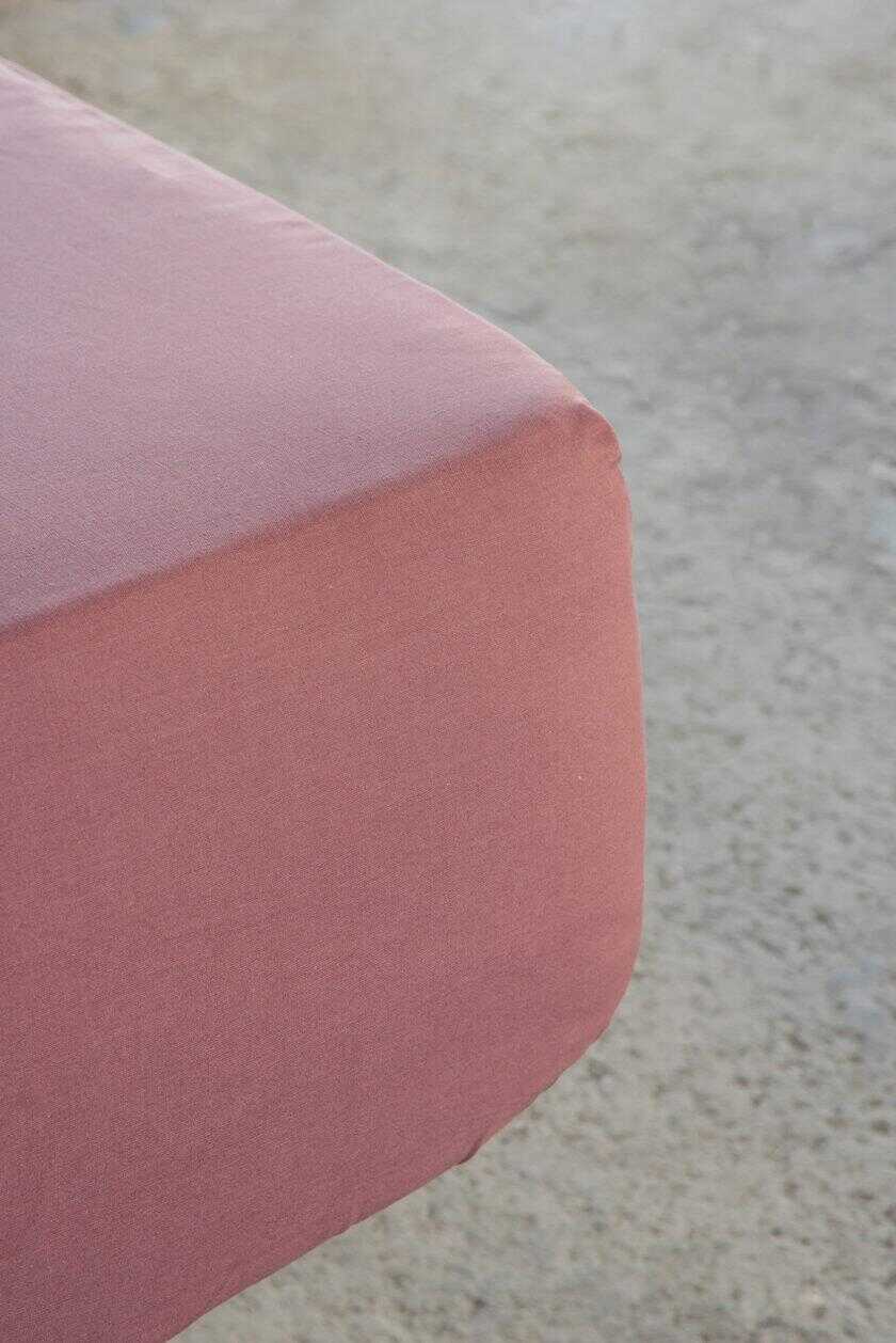 Σεντόνι Μονό με Λάστιχο Superior Satin - Terracotta