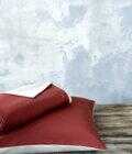 Σετ Παπλωματοθήκη Υπέρδιπλη Abalone - Wine Red / Light Beige