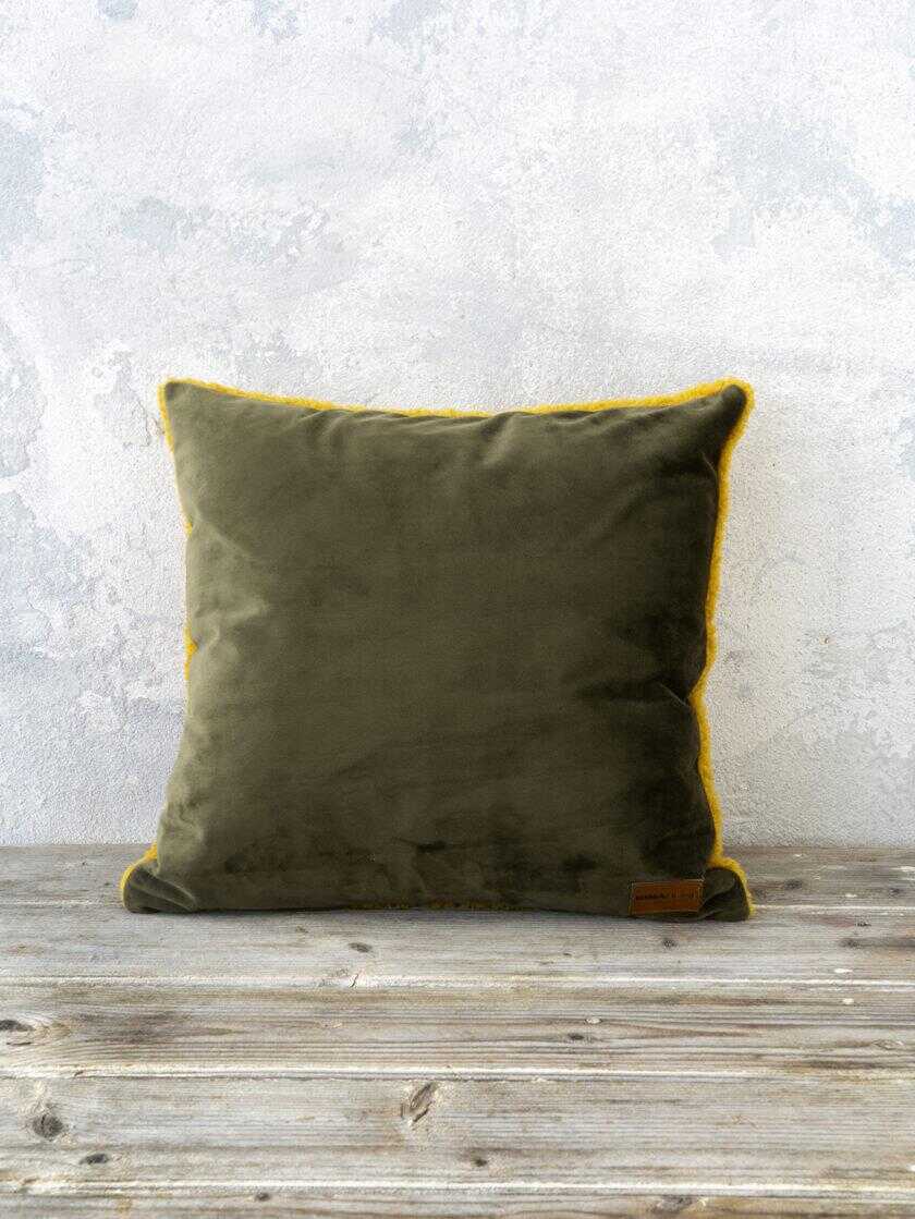 Διακοσμητικό μαξιλάρι 45x45 - Nuan Brown / Mustard Beige