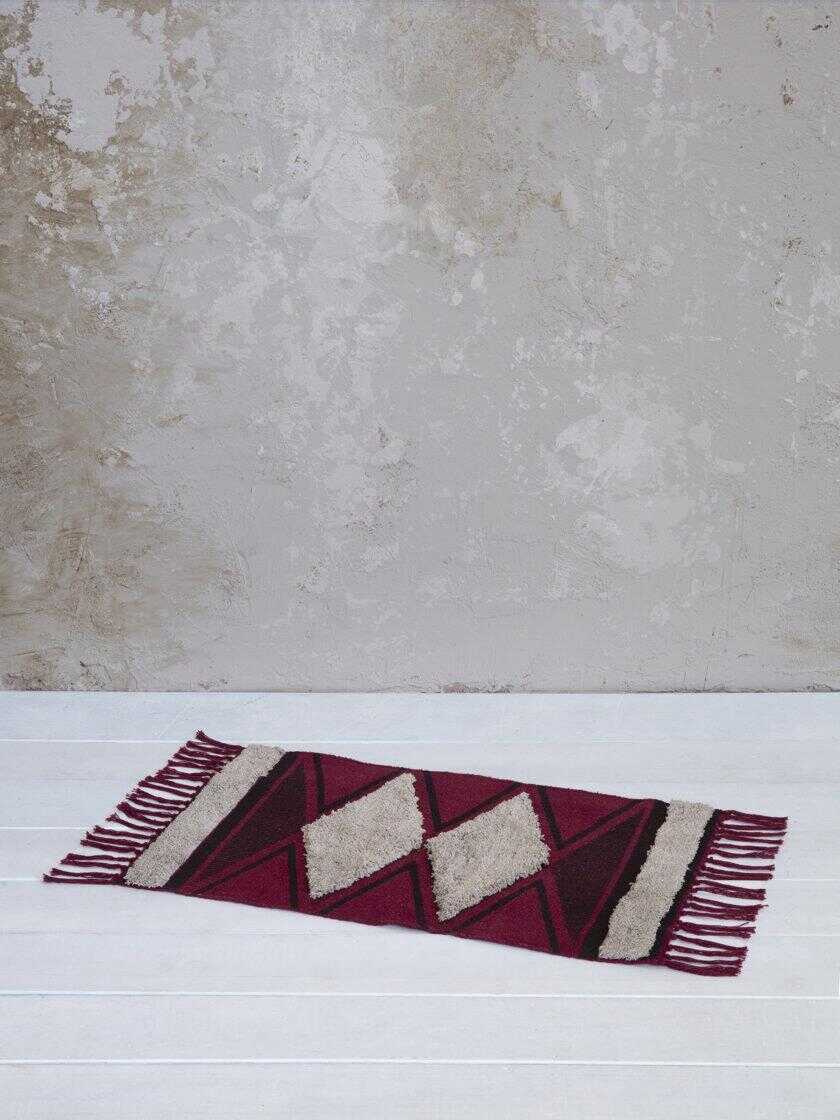 Πατάκι Μπάνιου 50x80 Zahara - Dark Red