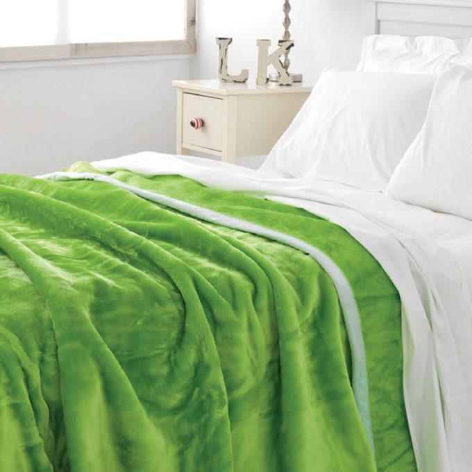 Κουβέρτα Βελουτέ 220x240 LA SPAGNOLA JASMIN GREEN