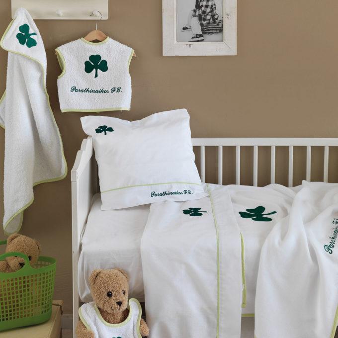 Σετ Σεντόνια Κούνιας Panathinaikos F.C. 130x180 PAO BABY