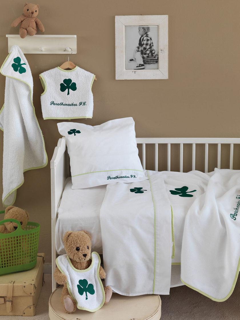 Σετ Σεντόνια Κούνιας Panathinaikos F.C. 130x180 PAO BABY