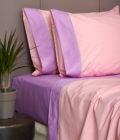 Σετ Υπέρδιπλα Σεντόνια Με Φάσα 240x260 COLOUR RAINBOW ROSE/VIOLET