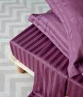 Σετ Υπέρδιπλα Σεντόνια 240x270 SATIN STRIPES ORCHID