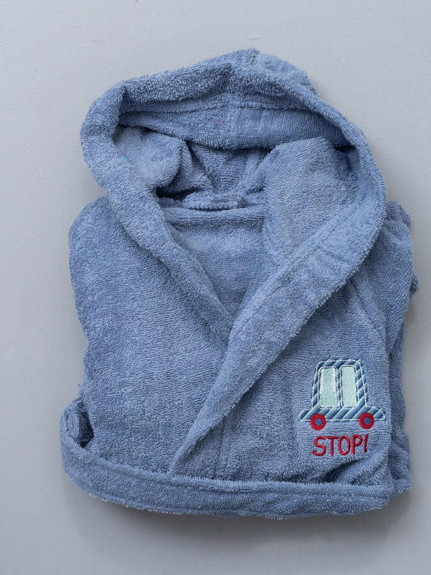 Μπουρνούζι με Κουκούλα Kids Bath STOP DENIM
