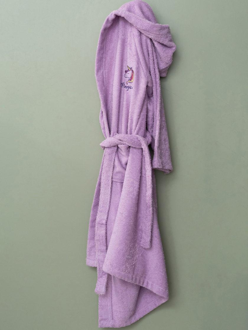 Μπουρνούζι με Κουκούλα Kids Bath MAGICAL LILAC