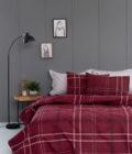 Σετ Σεντονια Υπέρδιπλα Flannel Beauty 240x265 FB0212 Χωρίς Λάστιχο