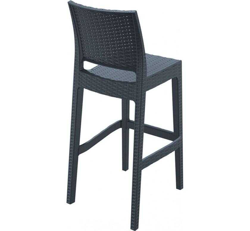 Jamaica rattan σκαμπό bar5