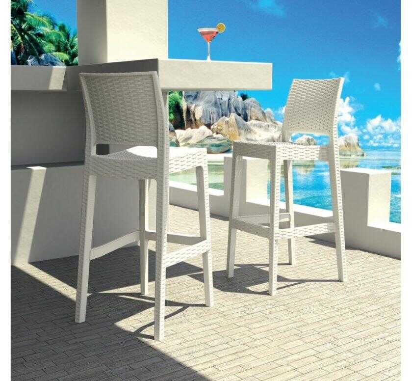 Jamaica rattan σκαμπό bar19