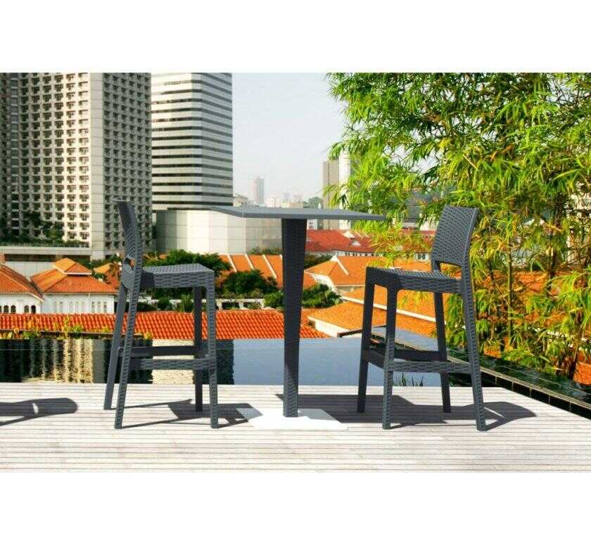 Jamaica rattan σκαμπό bar25